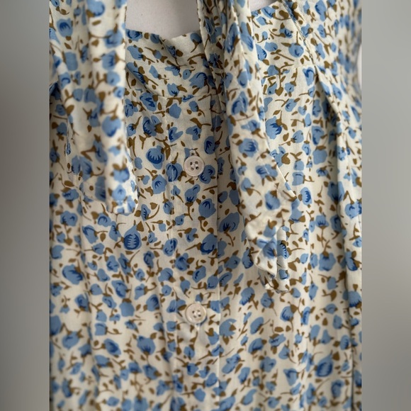 Faithfull the Brand Massimo Tie Front Midi Dress - Picture 7 of 7